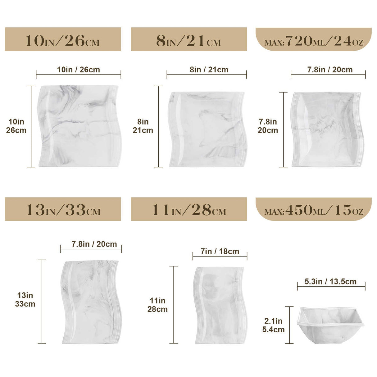 Flora Marble Pink 26 Piece Dinnerware Set