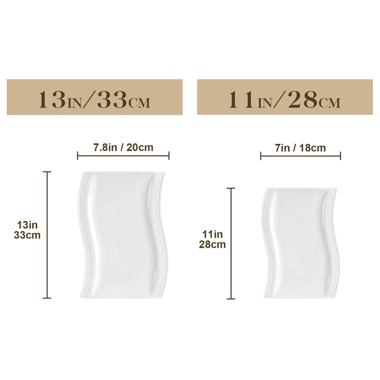 Flora Marble Grey Platters Set of 2