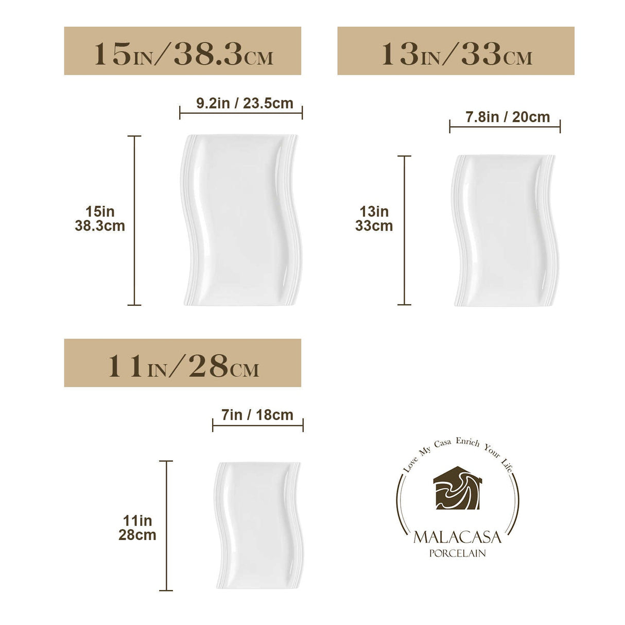 Flora Platters Set of 3