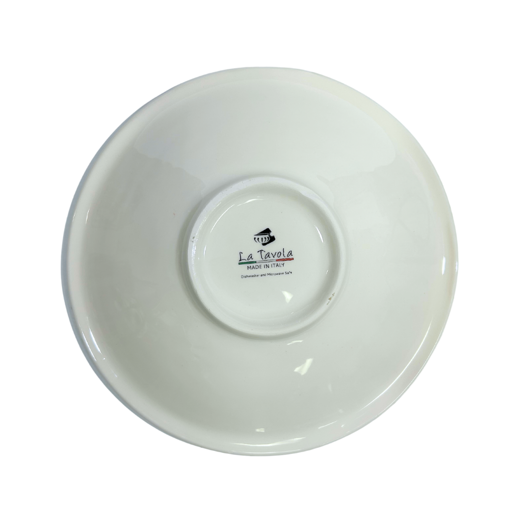 Hand Painted Italian Ceramic Flower Bowl Pomegranate