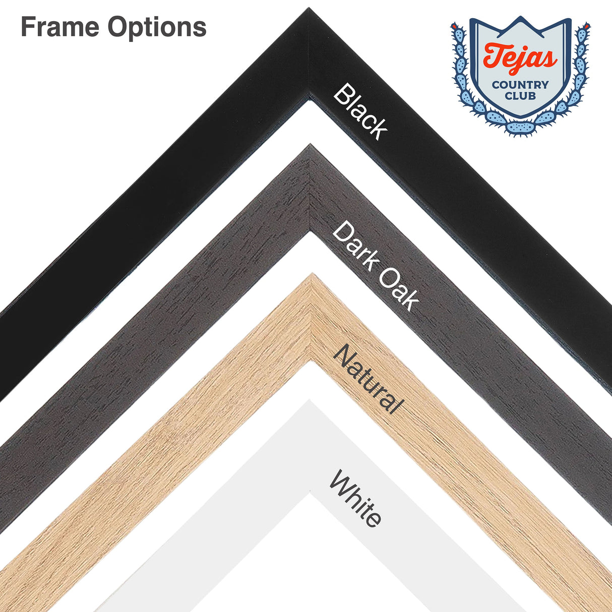 Framed YEEHAW Sign Blue & White Art Print