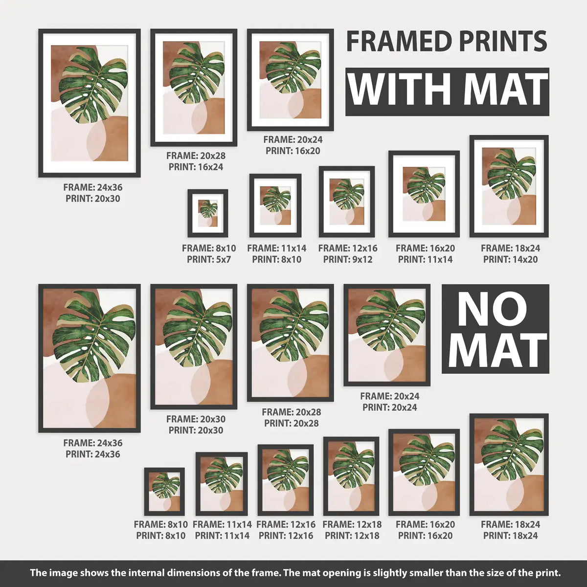 Winter Evergreen Tree Xmas Decor Wall Art Posters
