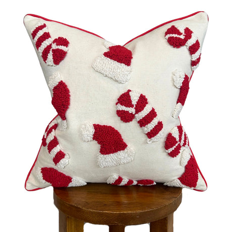 Candy-Cane-&-Santa-Hat-Pillow-Cover-Throw-Pillow-Covers