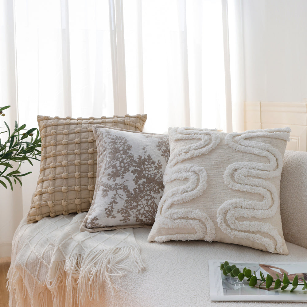 New Combo Set of 3 Pillow Covers With Inserts