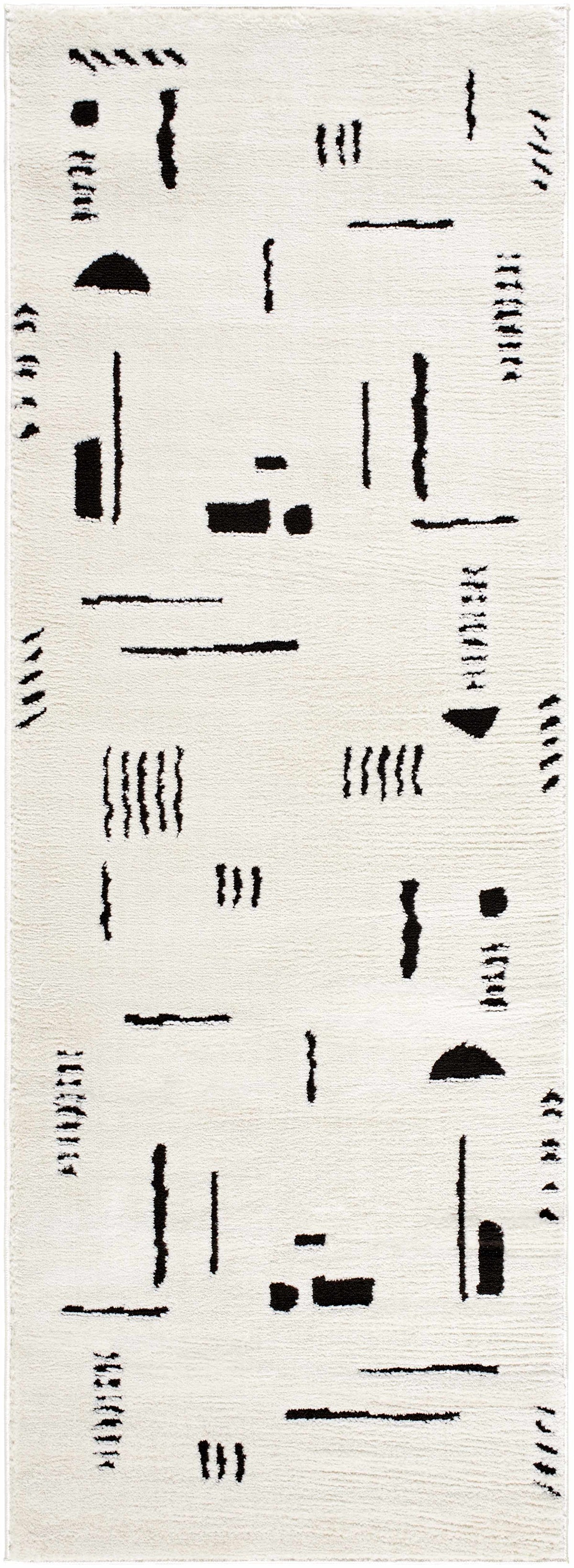 Winda Black & White Area Rug