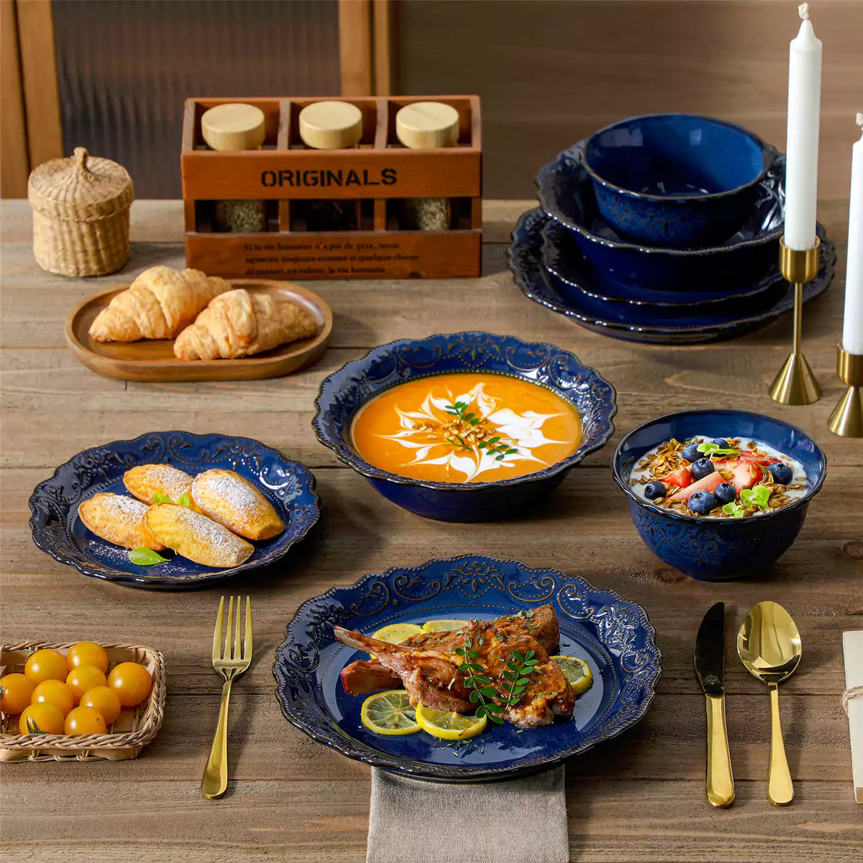 Giselle 16 Piece Dinnerware Set