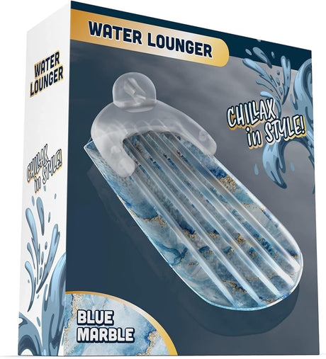 Pool-Float-for-Adults,Inflatable-Lounge-Chair-Recliner-for-Swimming/Tanning-Blue-Marble-