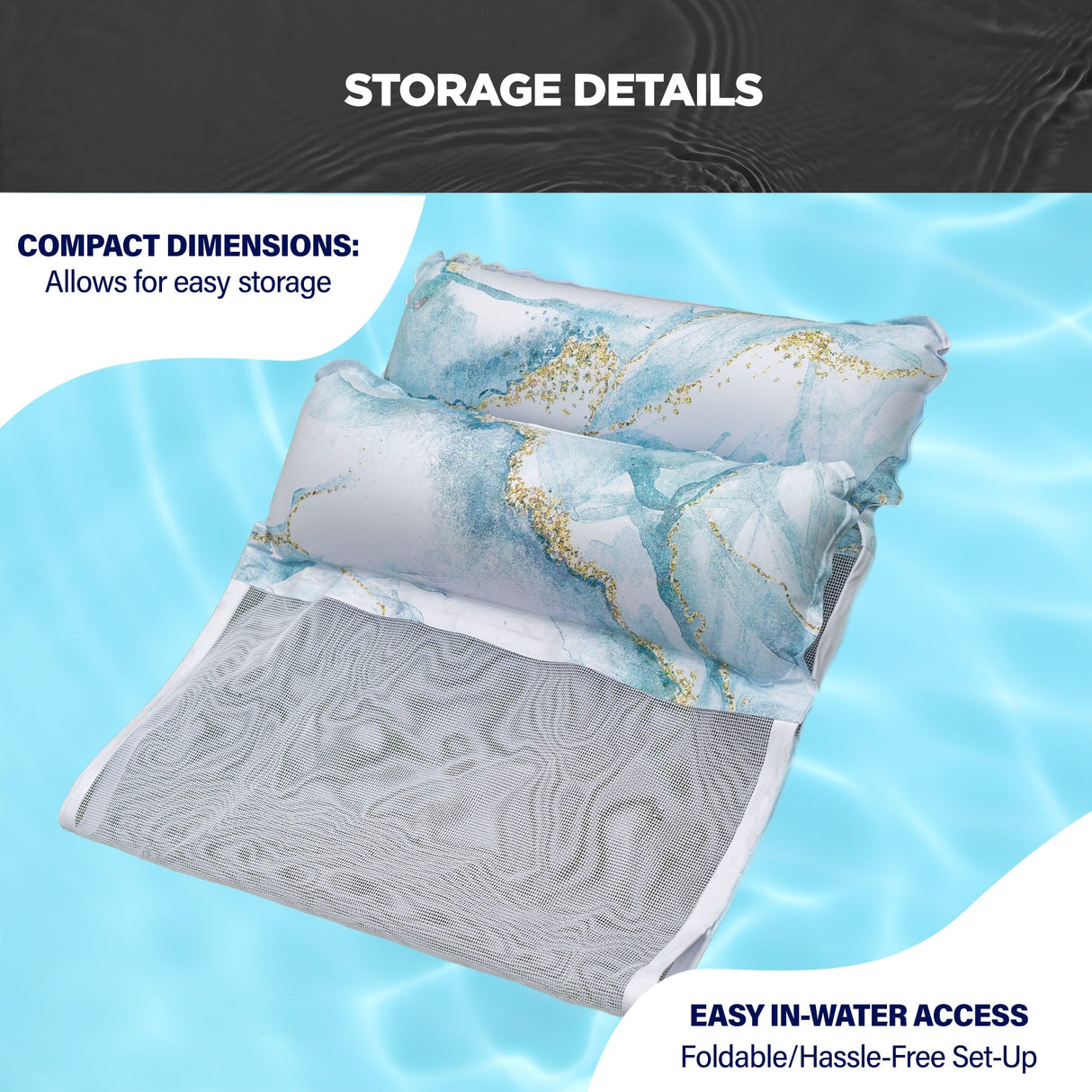 Pool Hammock 2 in 1 Lounger & Chair