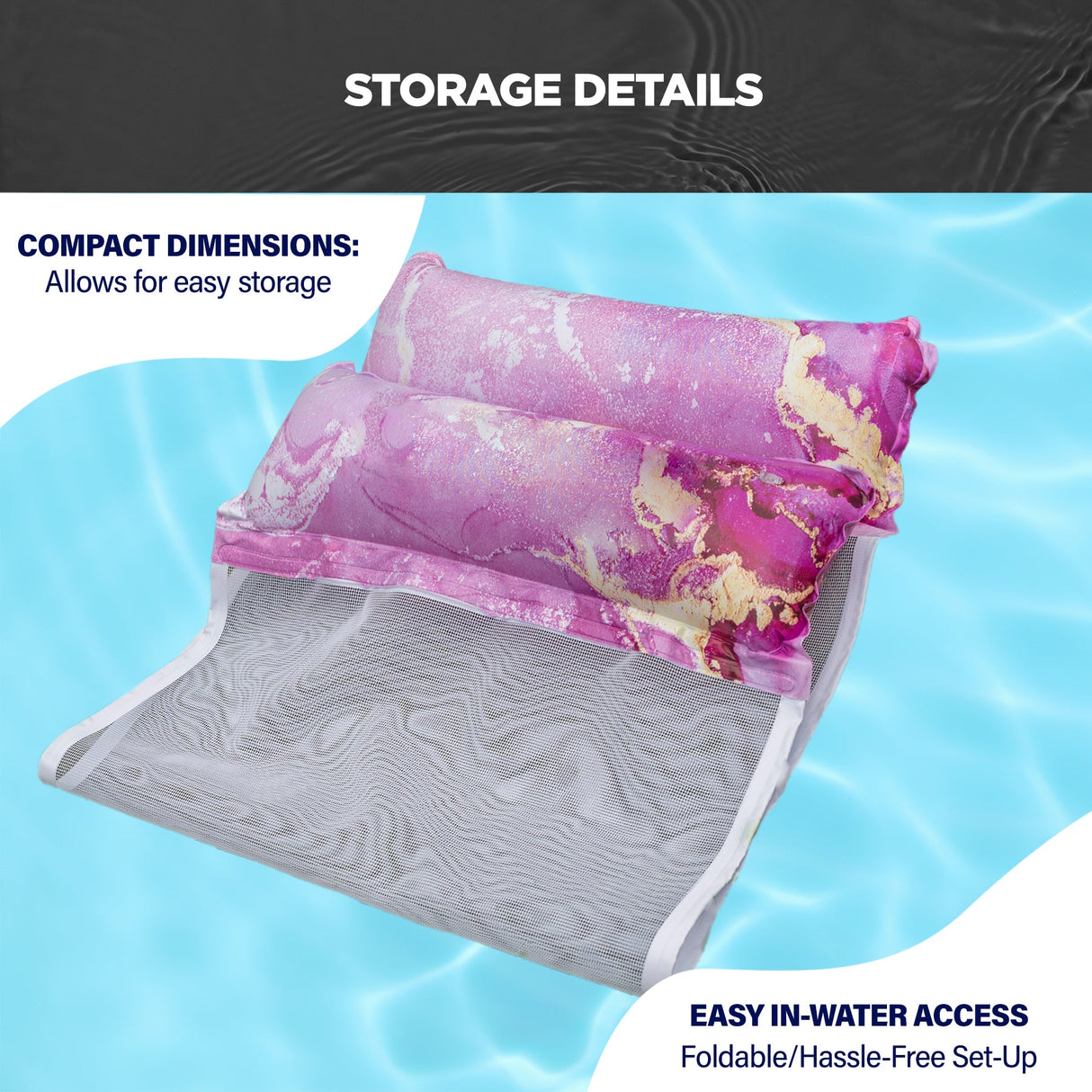 Pool Hammock 2 in 1 Lounger & Chair