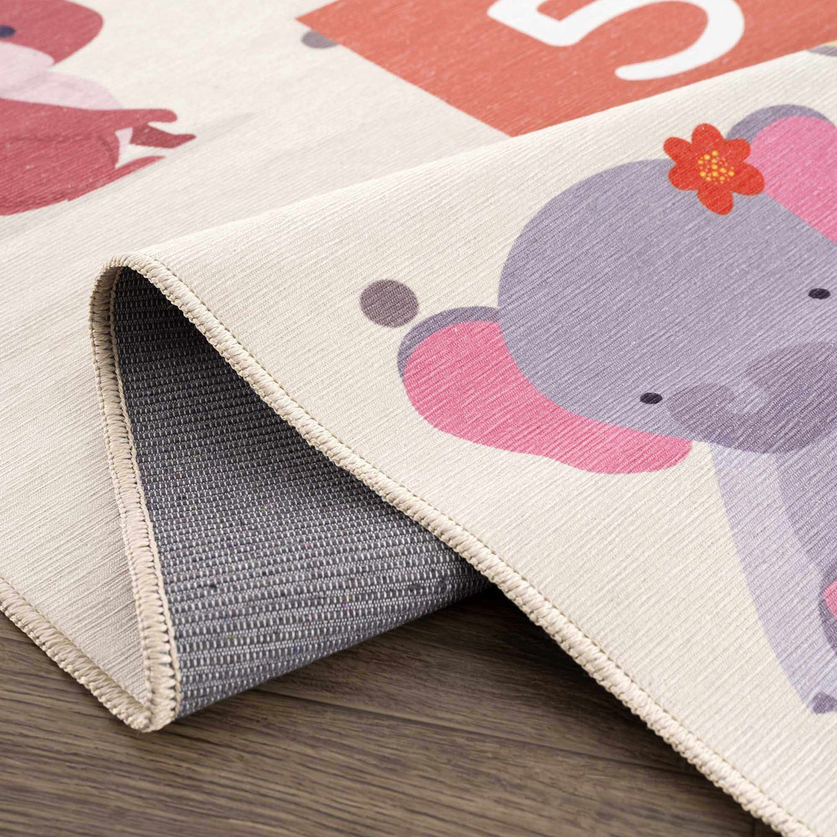 Lundy Kids Hopscotch Colorful Washable Area Rug - Clearance