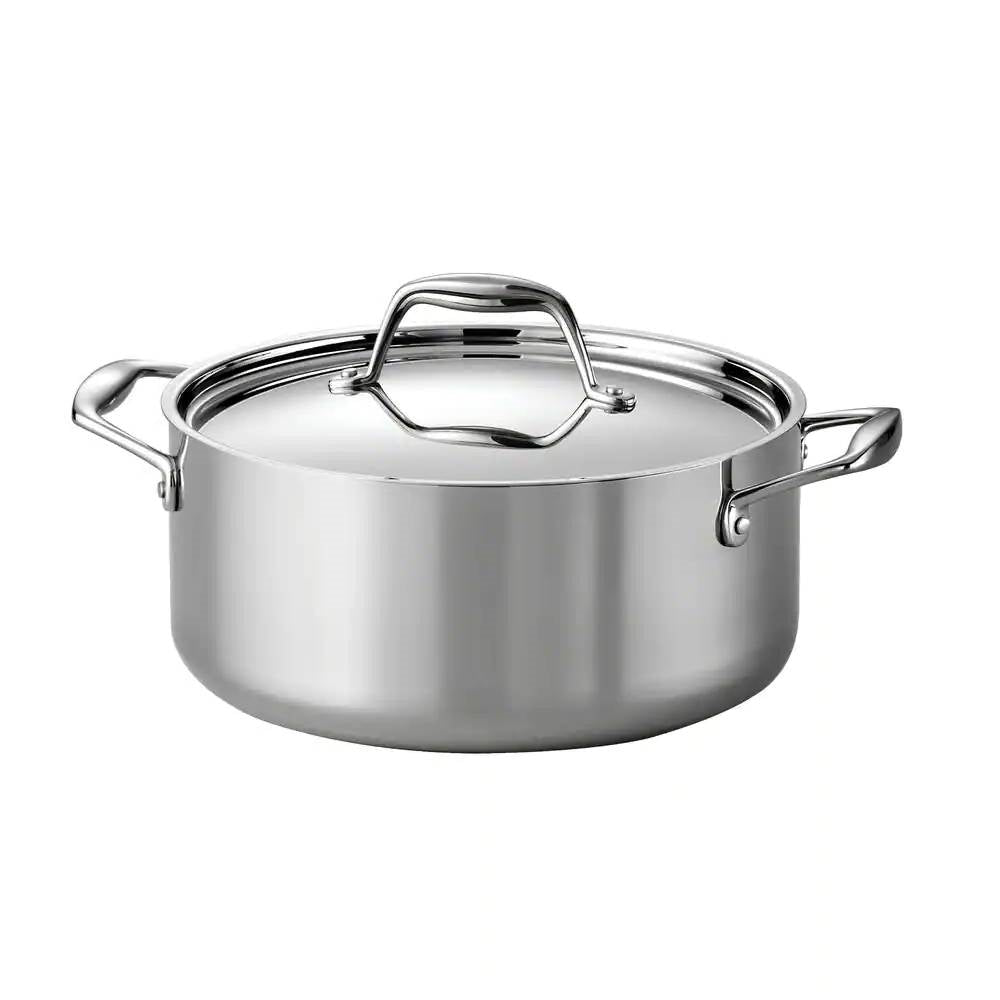 Stainless Steel Tri-Ply Clad 5-Quart Dutch Oven with Lid
