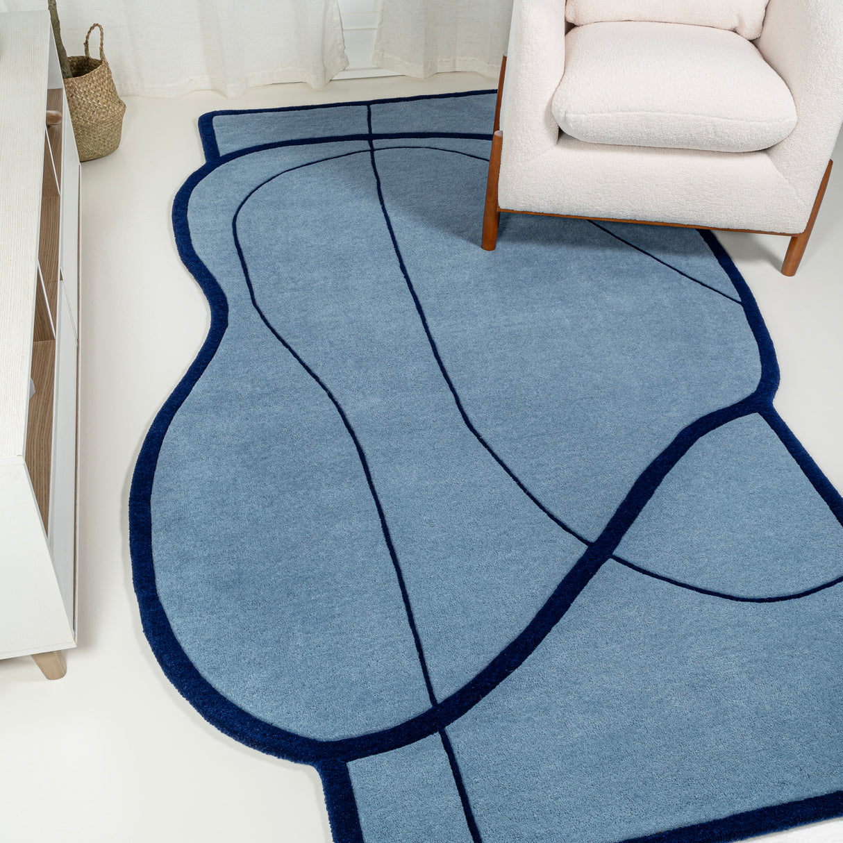 Mosaic-Coastal-Geometric-Border-Handwoven-Wool-Area-Rug-Area-Rugs
