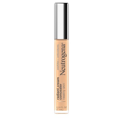 Neutrogena Healthy Skin Radiant Brightening Lightweight Perfecting Cream Concealer with Peptides & Vitamin E Antioxidant 03 Sugar Light 0.24oz - Imperfect Container