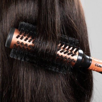 Conair Copper Pro Mixed Boar Bristle Round Hair Brush - Imperfect Box