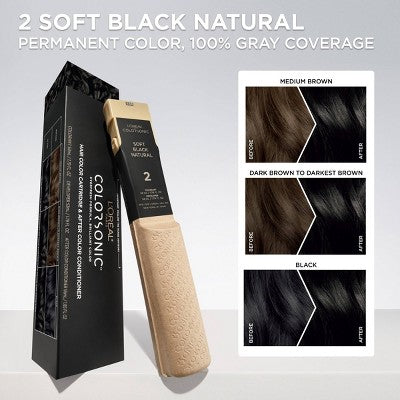 L'Oreal Paris Colorsonic Permanent Hair Color Cartridge Soft Black Natural