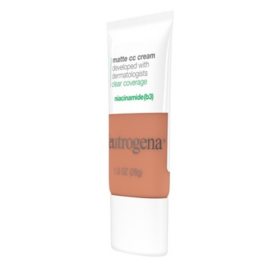 Neutrogena Clear Coverage Flawless Matte Color Correcting Cream, 7.5 Ginger