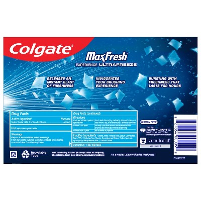 Colgate Max Fresh Toothpaste Cool Mint 6.3oz 3-Pack - Imperfect Box