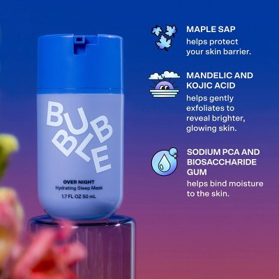 Bubble Skincare Over Night Hydrating Sleep Mask 1.7 fl oz - Imperfect Box