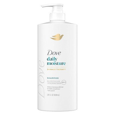 Dove Beauty Daily Moisture Hair Shampoo with Hyaluronic Serum & Bio-Protein Care 28 fl oz