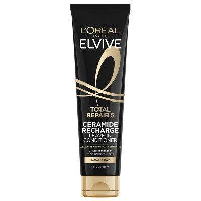 L'Oreal Paris Elvive Total Repair 5 Protein Recharge Leave-In Conditioner 5.1 fl oz - Imperfect Container