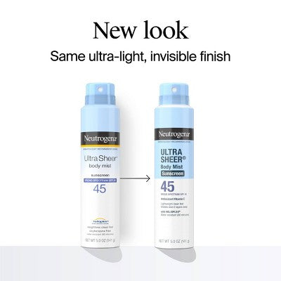 Neutrogena Ultra Sheer Spray Twin Pack SPF 45 Sunscreen