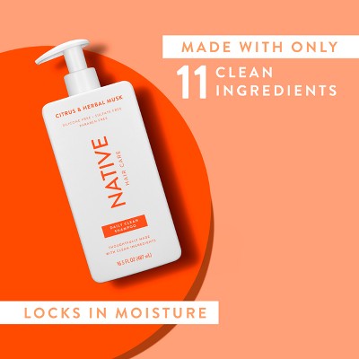 Native Citrus Herbal Musk Daily Shampoo for Men & Women 16.5 fl oz