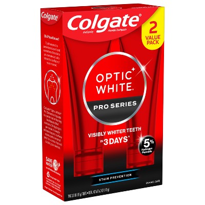 Colgate Pro Series Stain Prevention Hydrogen PeroxideToothpaste 3oz/2pk - Missing Box