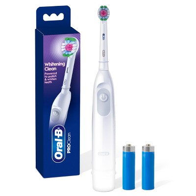 Oral-B ProClean Battery Electric Toothbrush Whitening Clean White - New