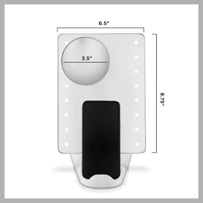 Conair LED Hollywood Lighted Social Media Makeup Mirror White - Imperfect Box