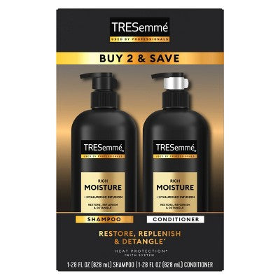 Tresemme Rich Moisture Shampoo and Conditioner 2 ct