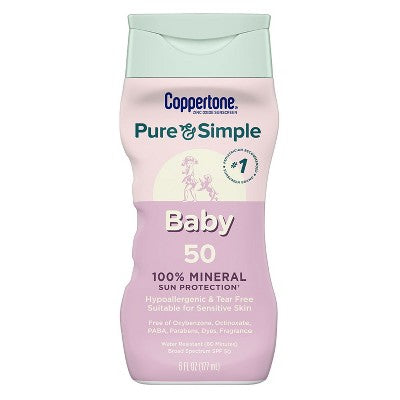 Coppertone-Pure-&-Simple-Baby-Mineral-SPF-50-6-fl-oz-Imperfect-Container-Sunscreen