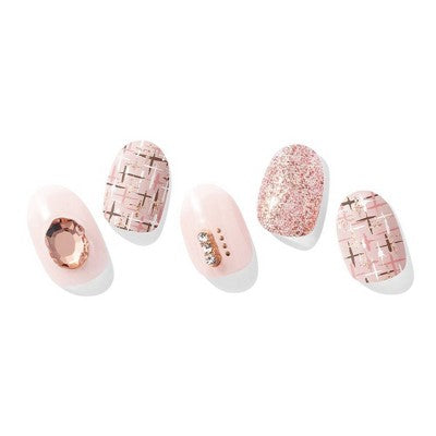 Ohora-Gel-Nail-Gem-Line-Coco-Tweed-30ct-New-False-Nails