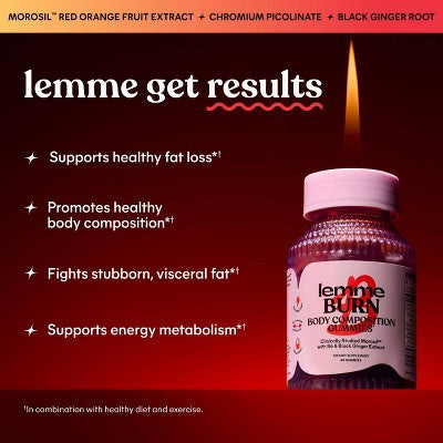 Lemme Burn Gummies 60ct - Imperfect Container