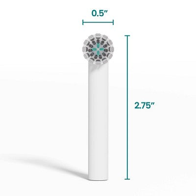 Quip Rev Oscillating Brush Head Refill White 2-Pack Imperfect Box