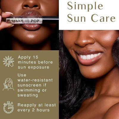 Black Girl Sunscreen Make It Pop Sun Gloss SPF 50 0.13 fl oz - Imperfect Box
