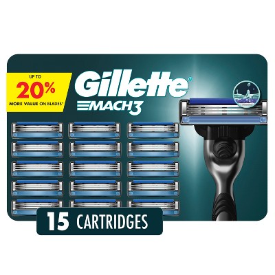 Gillette-Mach3-Men's-Razor-Blade-Refills-15ct-Razors-&-Razor-Blades