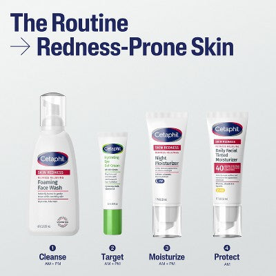 Cetaphil Foaming Face Wash Facial Cleanser for Redness Prone Skin 8 fl oz - New