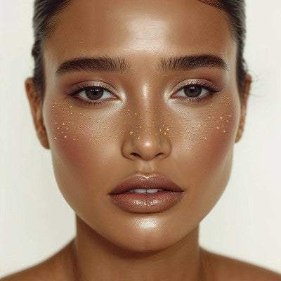Fazit Gold Glitter Freckle Makeup Patches - 6-Piece Set