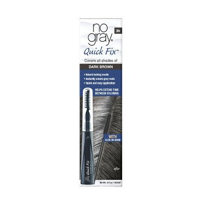 No Gray Quick Fix Color Touch-up Systems Dark Brown 0.5 fl oz - Imperfect Box