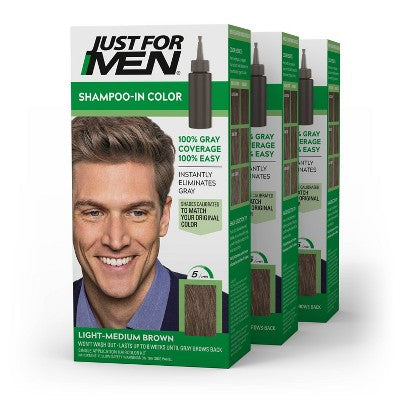 Just-For-Men-Shampoo-In-Color-Gray-Hair-Coloring-for-Men-3pk-Hair-Color