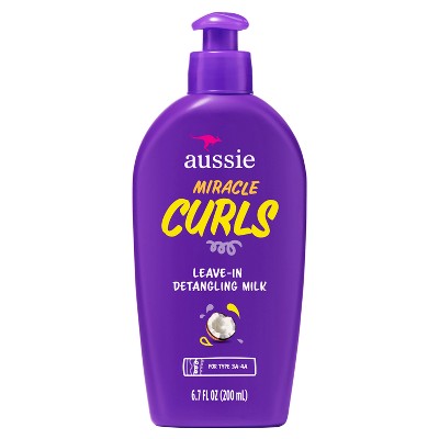 Aussie Miracle Curls Coconut Oil Detangling Milk Treatment 6.7 fl oz