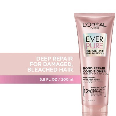 L'Oreal Paris EverPure Sulfate Free Bond Repair Color Care Conditioner 6.8 fl oz