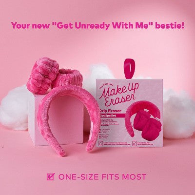 MakeUp Eraser Drip Eraser Headband and Wrist Guards 3ct