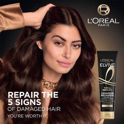 L'Oreal Paris Elvive Total Repair 5 Protein Recharge Leave-In Conditioner 5.1 fl oz - Imperfect Container