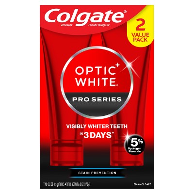 Colgate Pro Series Stain Prevention Hydrogen PeroxideToothpaste 3oz/2pk - Missing Box