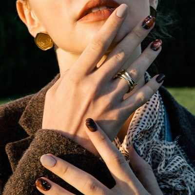 Ohora Gel Nail Art Design Line Coffee Toffee 30ct - New