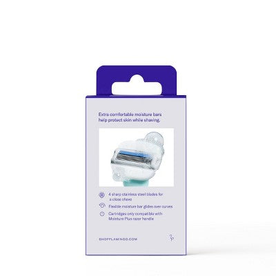 Flamingo Moisture Plus Women's Razor Blade Refills 4ct