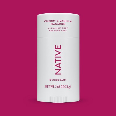 Native Solid Deodorant for Women & Men Cherry Vanilla Macaron 2.65oz