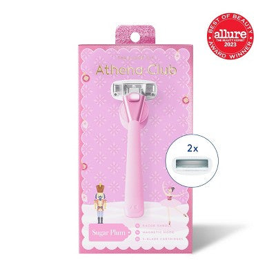 Athena-Club-5-Blade-Women's-Sugar-Plum-Razor-Kit-Razors-&-Razor-Blades