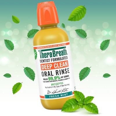 TheraBreath Deep Clean Mouthwash Fresh Mint 16 fl oz